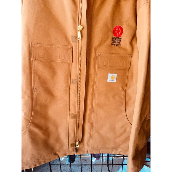 NWOT Carhartt Duck Traditional Brown Insulated Barn Jacket Chore Coat XXL Tall - Picture 3 of 16